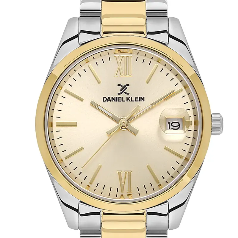 Daniel Klein Champagne Dial Two-tone Ladies Watch- DK.1.13763-5